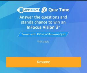 (Answers Added)Amazon InFocus Vision 3 Quiz – Answer & win InFocus Vision 3