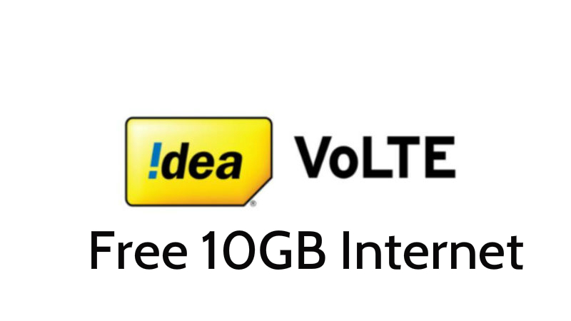 Get 10 GB Idea Free 4G Internet By Activation of VoLTE