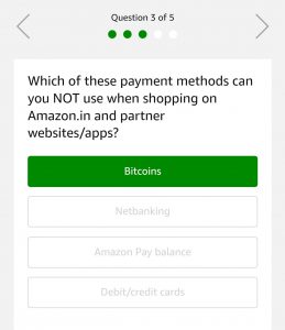 Amazon Go Cashless Quiz – Answer & Win Rs.5000 Pay Balance