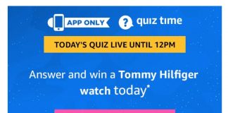 Amazon Tommy Hilfiger Quiz - Answer & Win Tommy Hilfiger watch