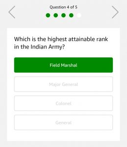 (15th March)Amazon Quiz Time - Answer & Win Rs.75000