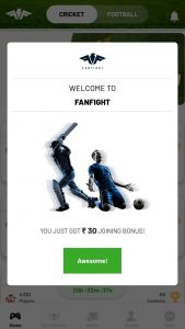 FanFight App - Get Rs.100 on Sign up and Rs.100/Refer | Redeem as PayTM