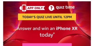 (All Answers)Amazon iPhone XR Quiz - Answer & win iPhone XR