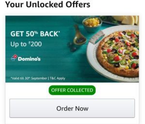 Dominos Loot - Get Food Worth Rs.300 in Just Rs.100
