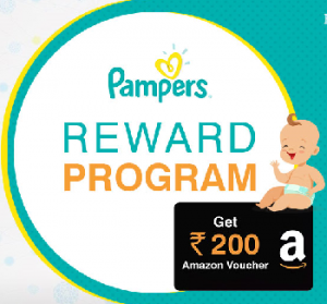 Get Free Rs.200 Amazon Voucher from BabyDestination Pampers Review