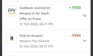 Amazon Prime Offer