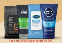 Top 5 Best Face Wash Under Rs 200