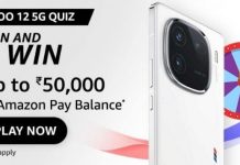Amazon iQOO Quiz Answers – Spin & Win Rs 50000