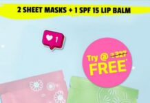 POPxo Free Sample: Get a Free 2 Sheet Mask and lip Balm