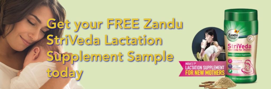 MomJunction Free Sample: Register & Get a Free Sample Of “Zandu StriVeda Lactation”