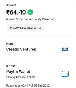 Pluto App Free Paytm Cash: Easily Get ₹70 And Complete Tasks Earn More