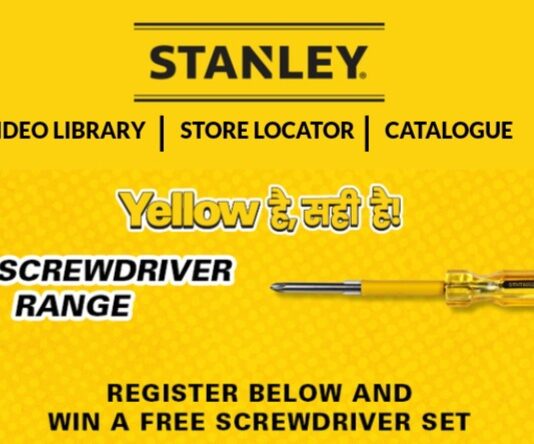 Register & Get a Free Screwdriver Set From Stanley Brand